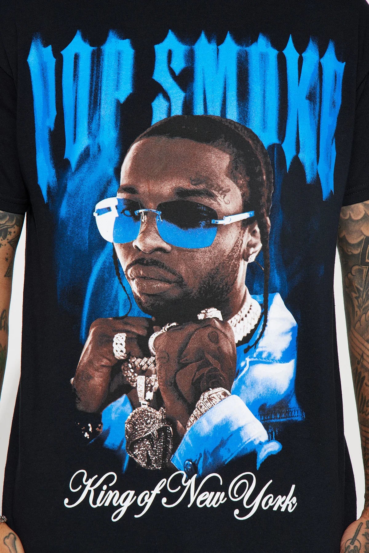 Pop Smoke Tee- Black