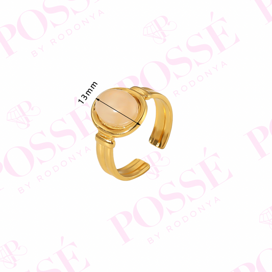 PRINCESS PEARL Cuff Ring