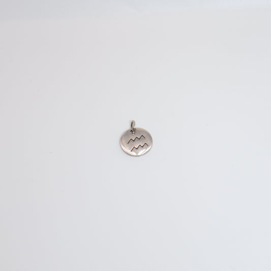 Silver Aquarius Charm
