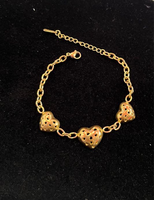 Triple Heart Bracelet