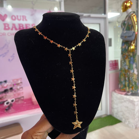 Lariat Drop Down Necklace