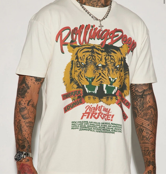 Rolling Deep Tee - Cream