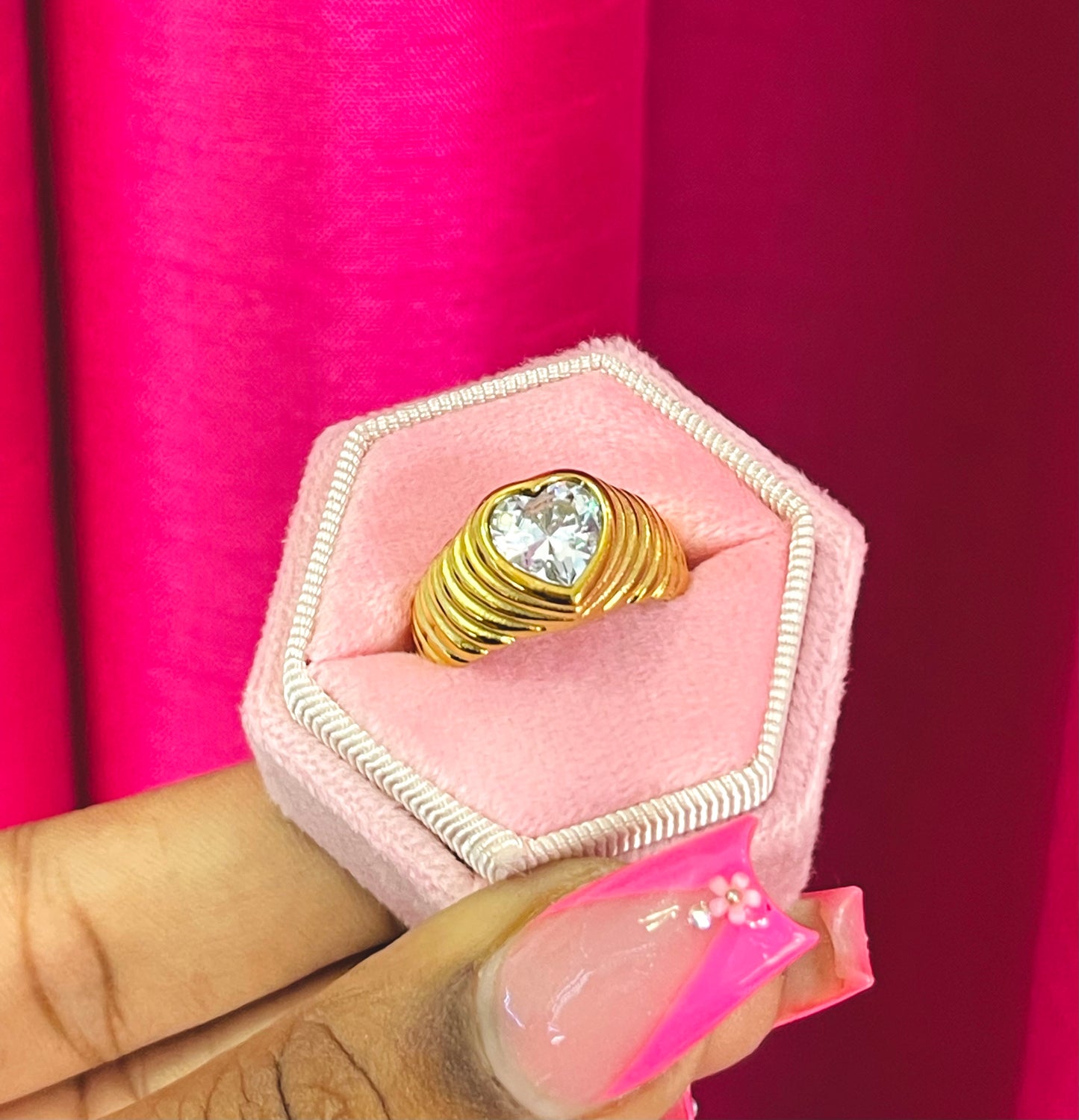 POWER PUFF Heart Ring