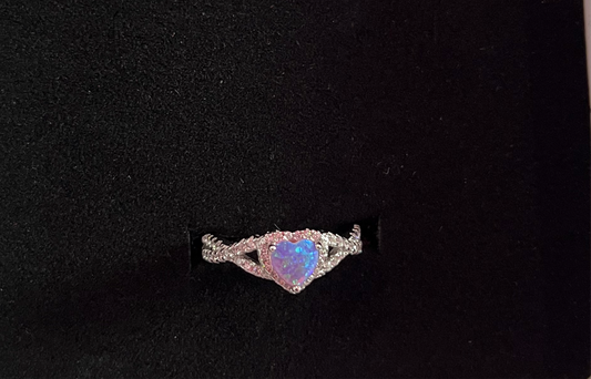 Iridescent AMORA Sterling Silver Ring