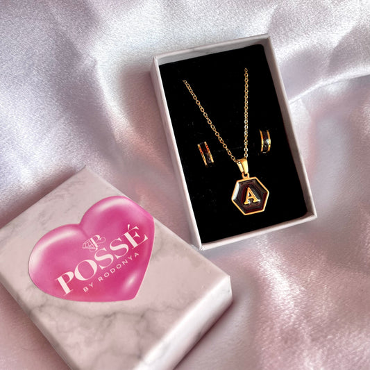 Black Initial Set - A