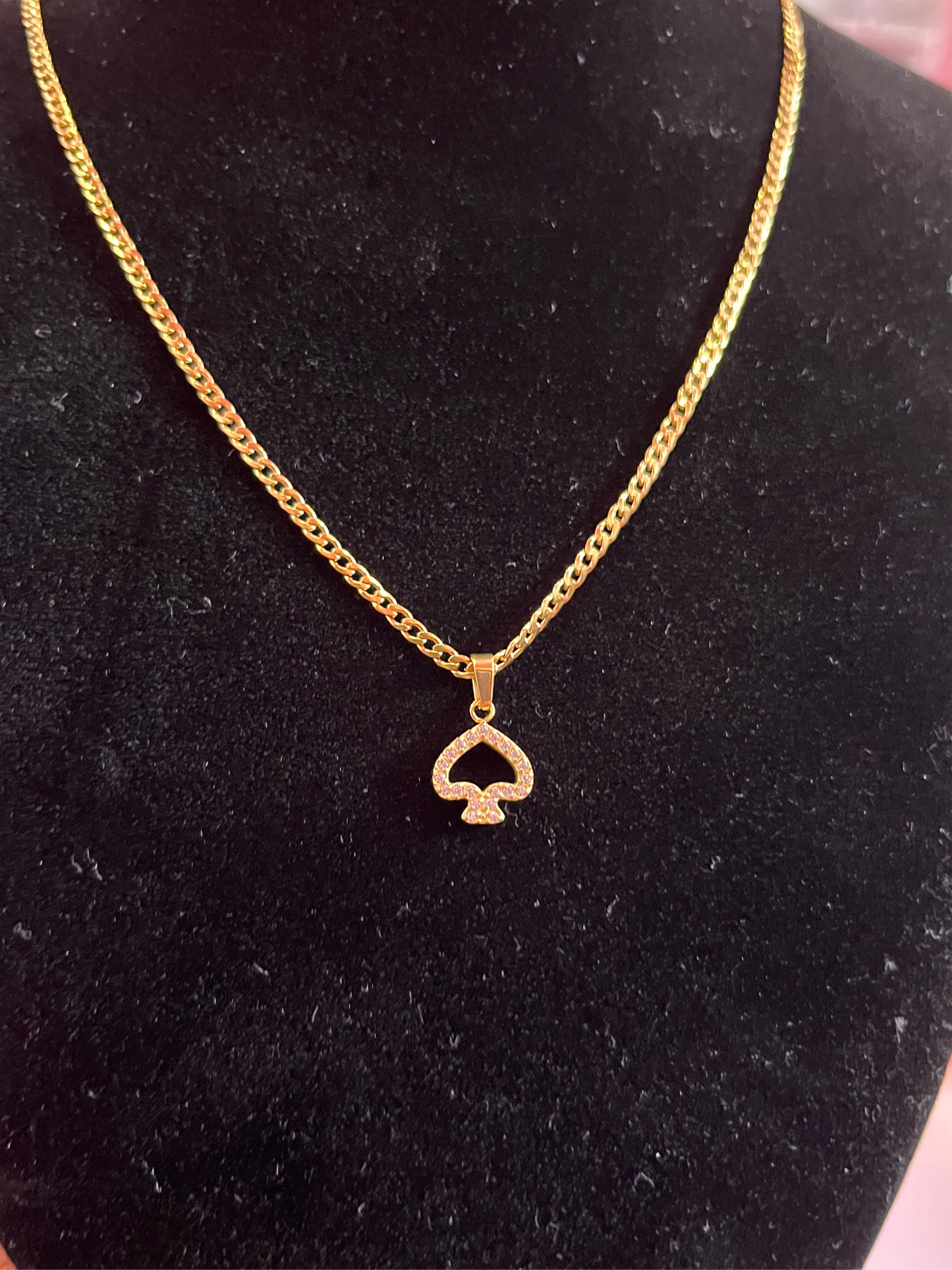 Icy Spade Necklace
