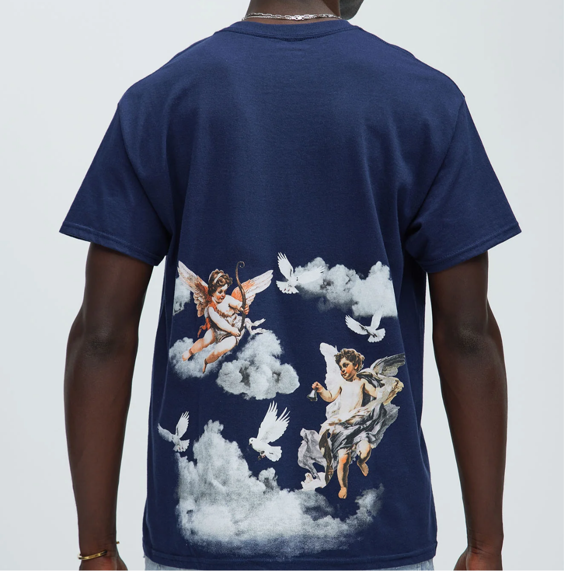 Angels In The Sky Tee- Navy