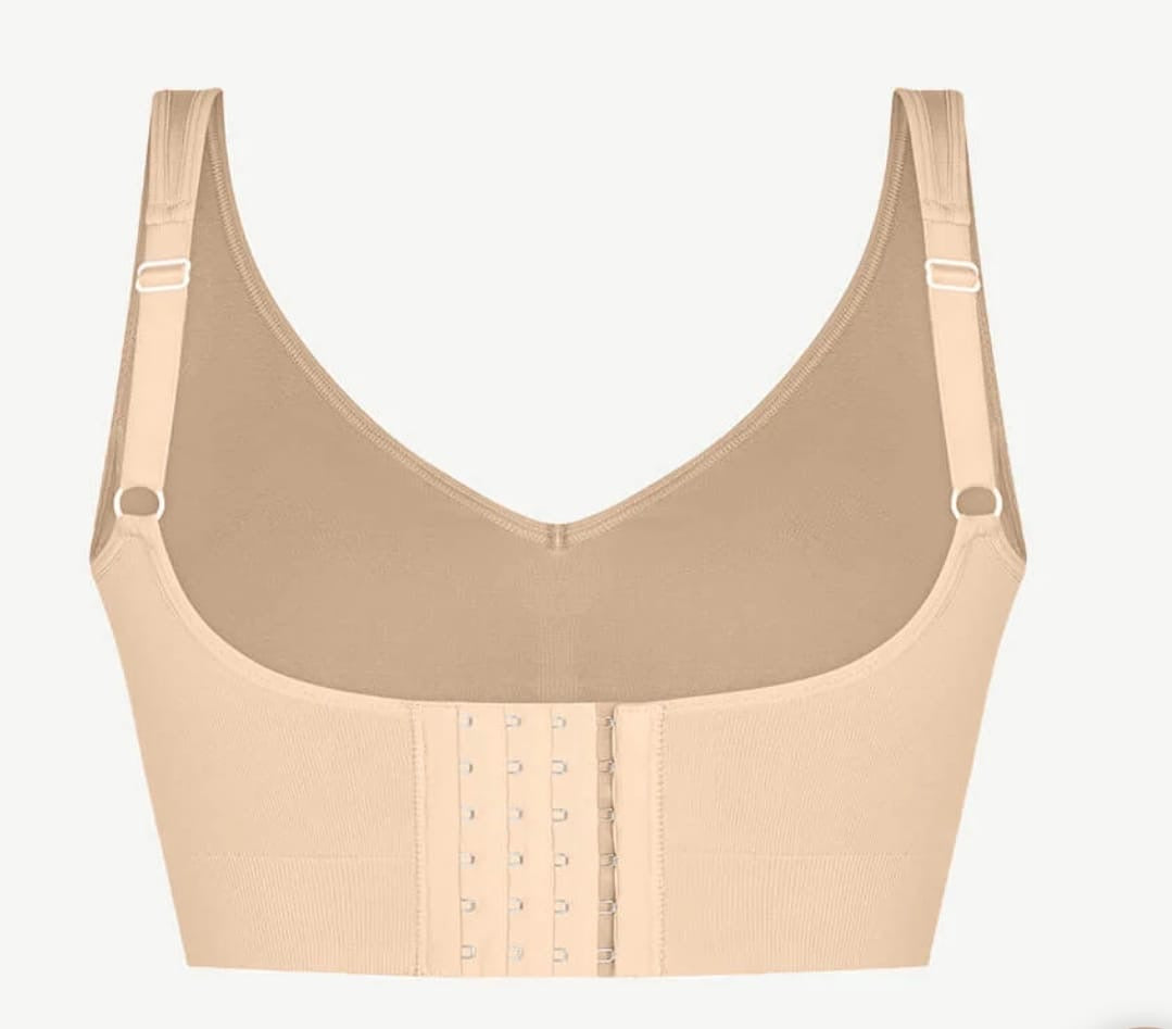Breast Support Back Fat Bra- Nude