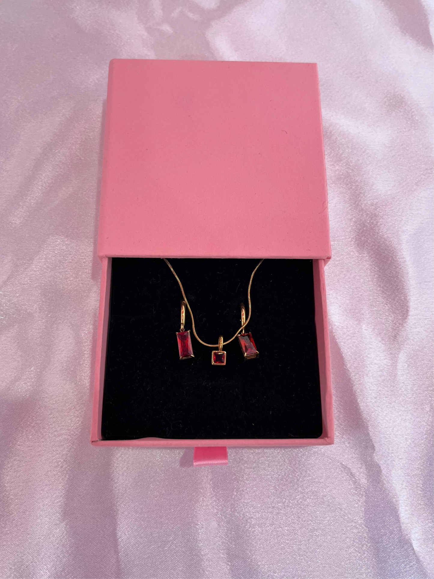 BIRTHSTONE Necklace & Earrings Set