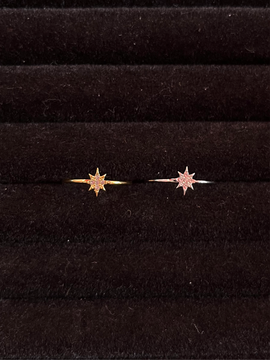 Diamond Beam Adjustable Ring