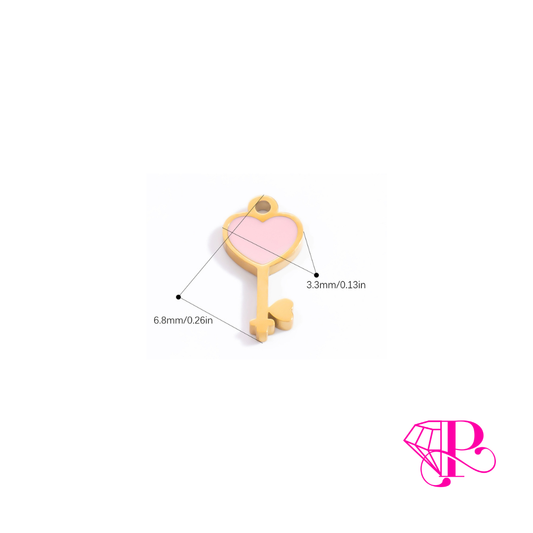 Pink Amor Key CHARM