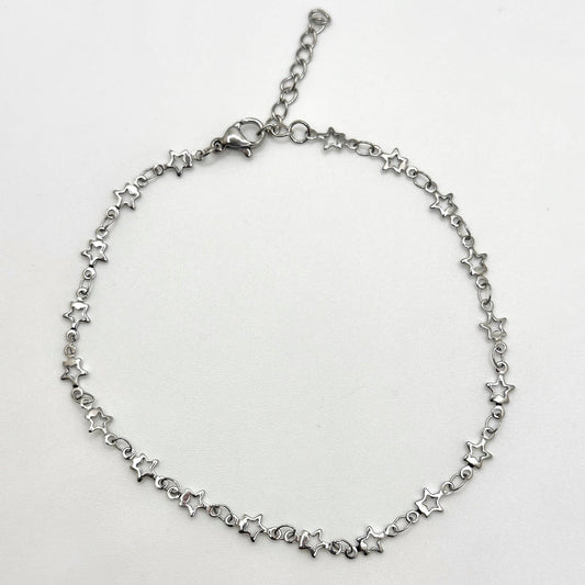 Astra Silver Anklet