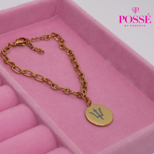 BIM BABE Engraved Charm Bracelet