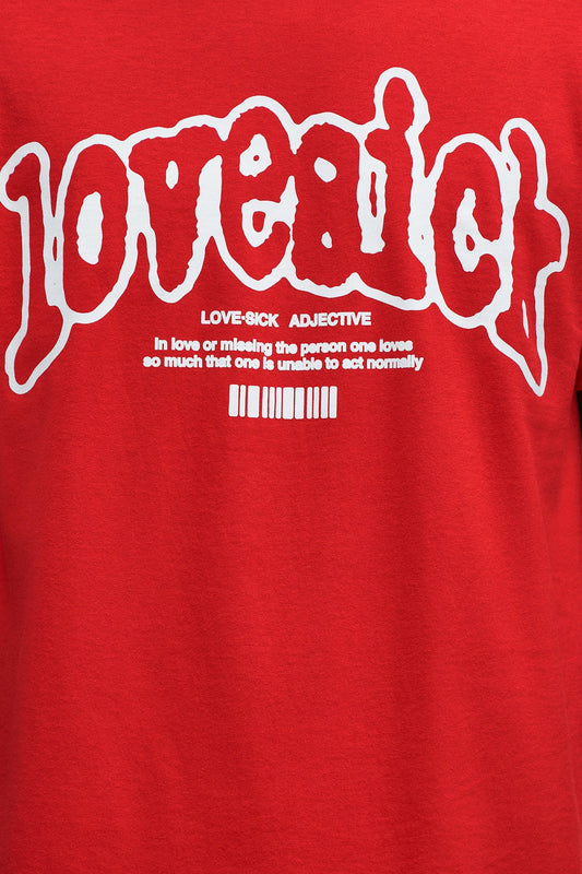 Lovesick Tee- Red