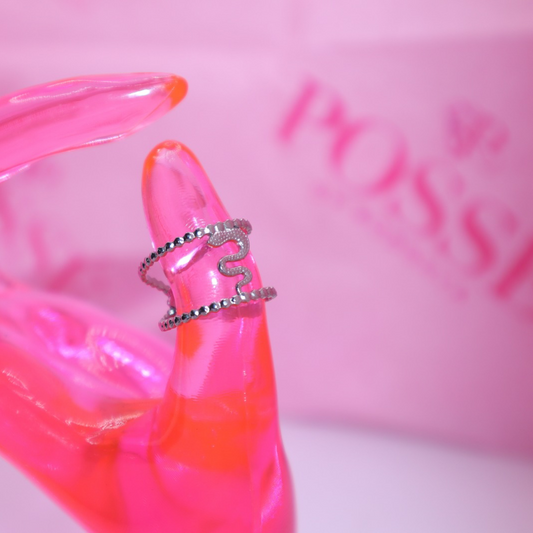 ATHENA SNAKE Cuff Ring