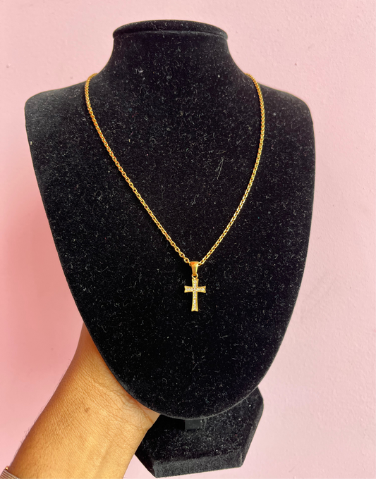 Dazzle Cross Necklace