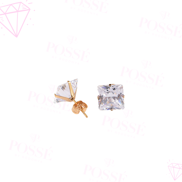 Gold Cutie Square Studs