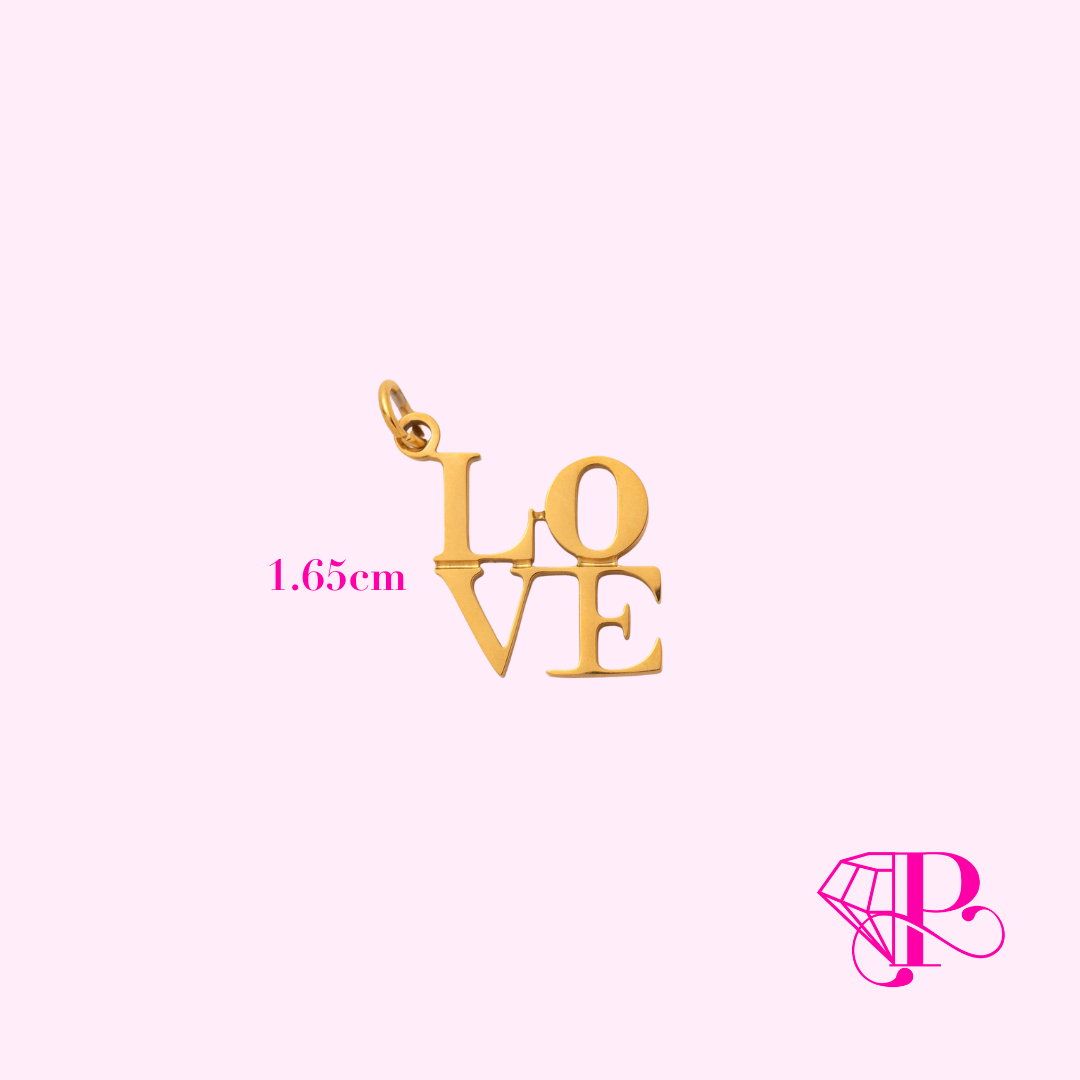 LOVE Text Charm