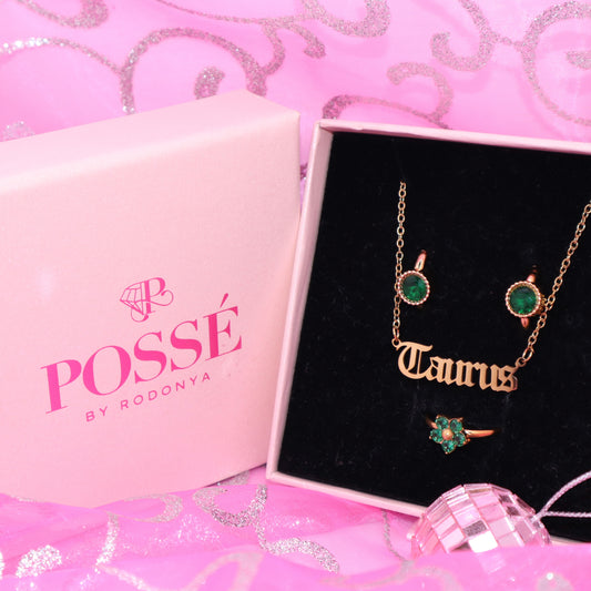 TAURUS DREAMS Earrings, Necklace & Ring Set