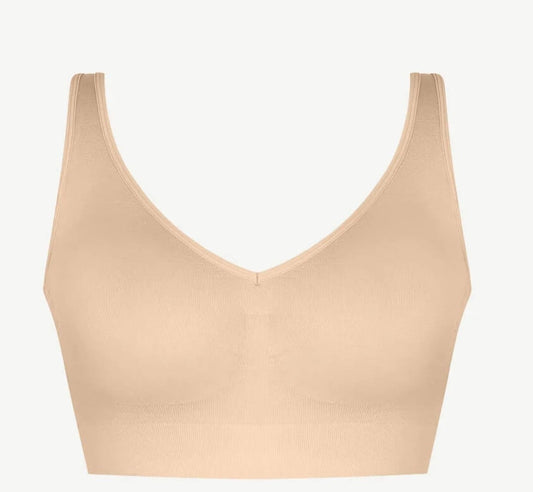 Breast Support Back Fat Bra- Nude