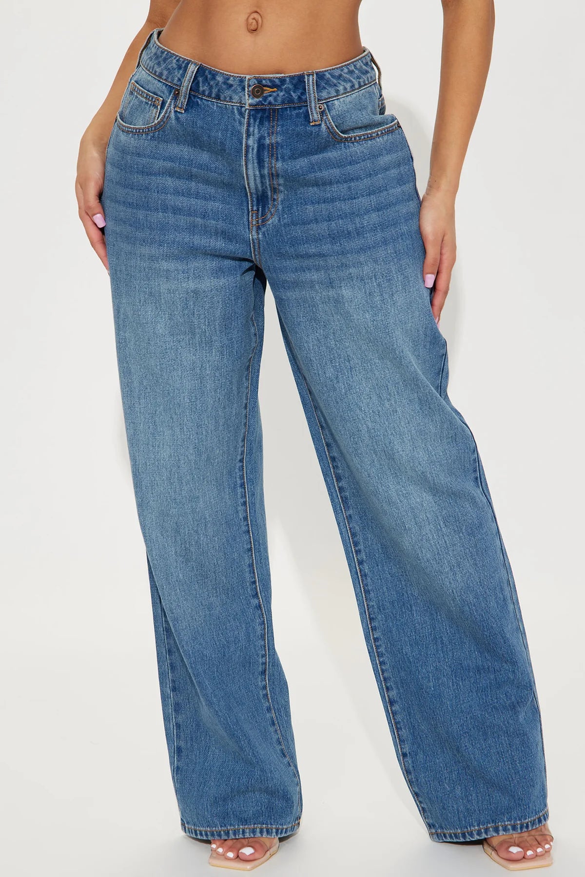 Vintage Baggy Non Stretch Jeans