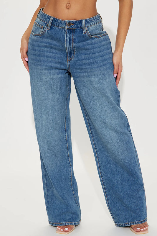 Vintage Baggy Non Stretch Jeans