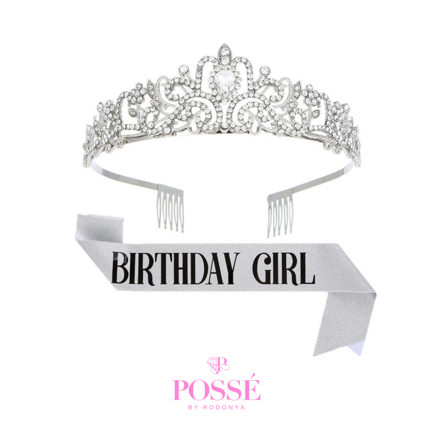 BIRTHDAY GIRL Tiara & Sash - 3 Colors