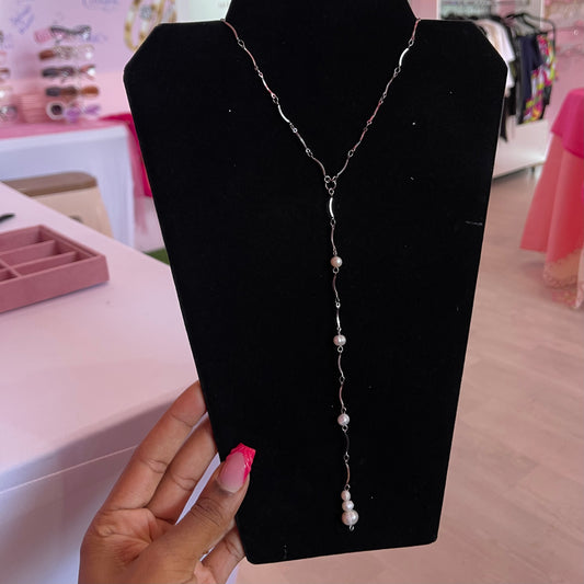 PRINCESS PEARL Lariatt Necklace