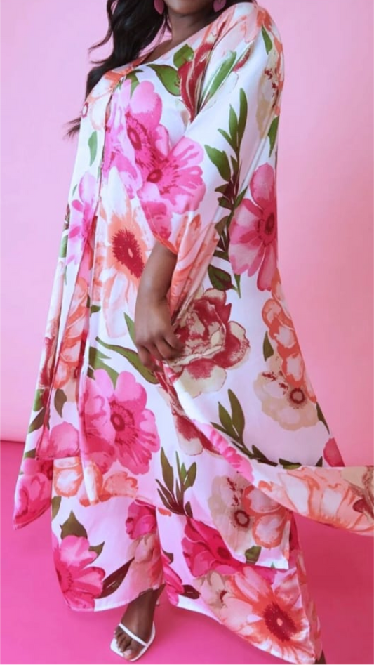 Floral Kimono Dress