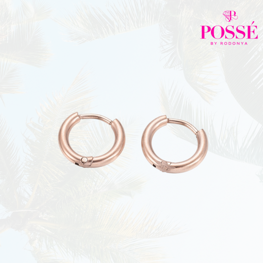 NINA Hoops - Rose Gold