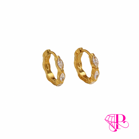 CRYSTELLE Mini Hoop Earrings
