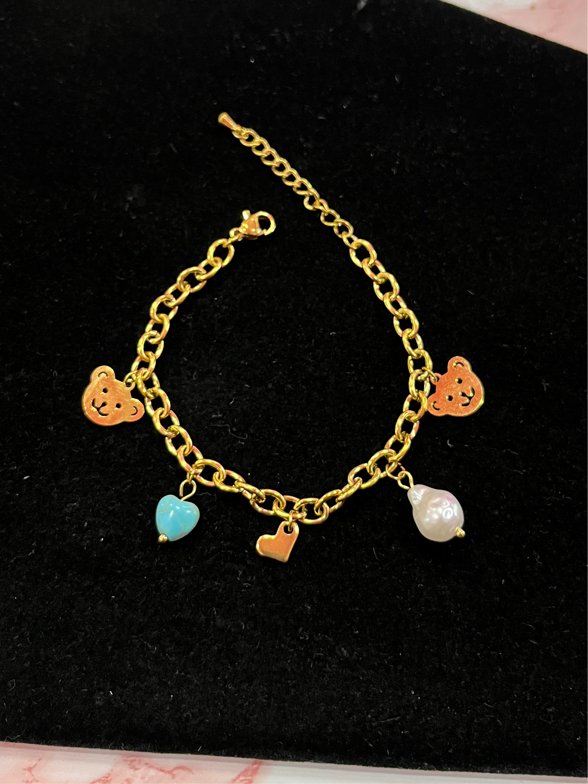 Bear Time Charm Bracelet