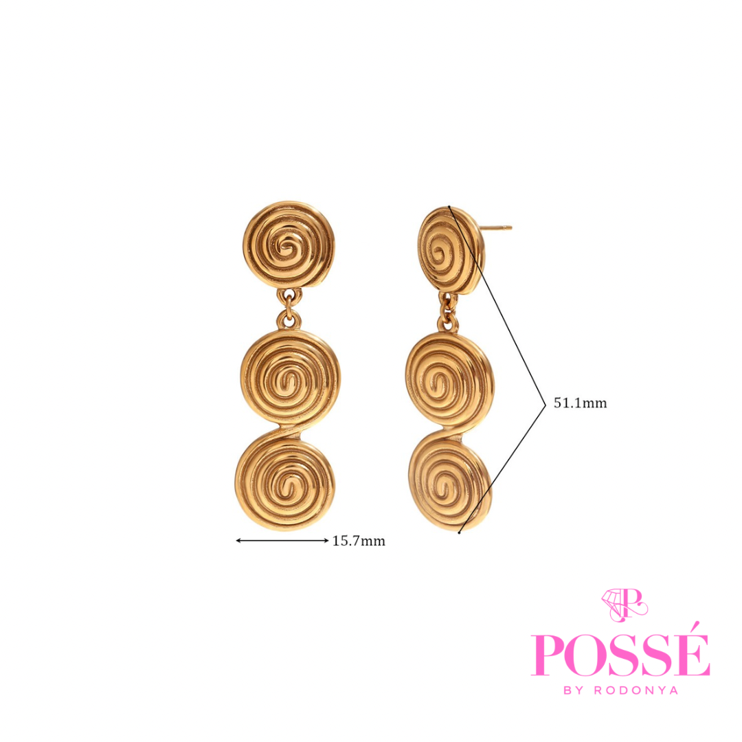 SPIRALING DROP Earrings