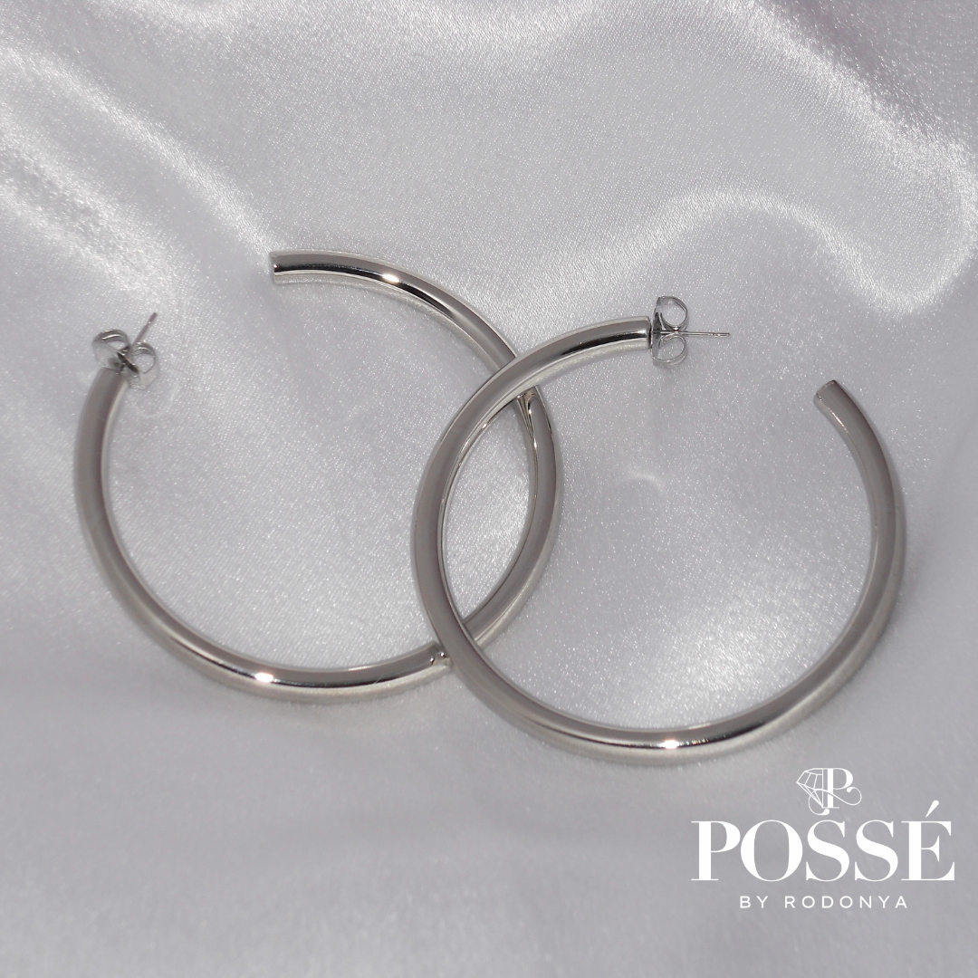 CECE HOOPS - Silver