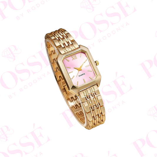 Blush Quartz Watch Women - Pink Face
