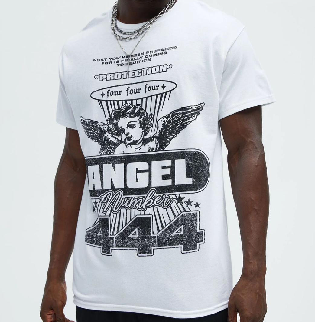 Angel Numbers Tee - White