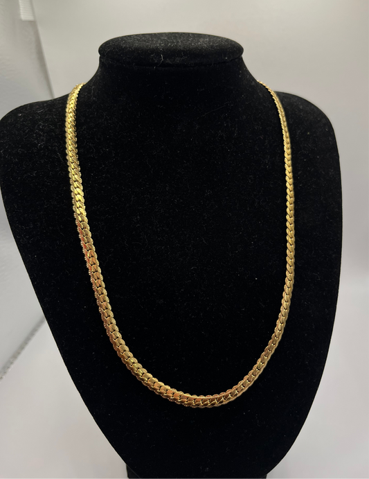 KASH Slender Cuban Chain- Gold