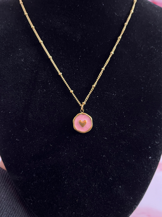 Love Story Necklace- Gold