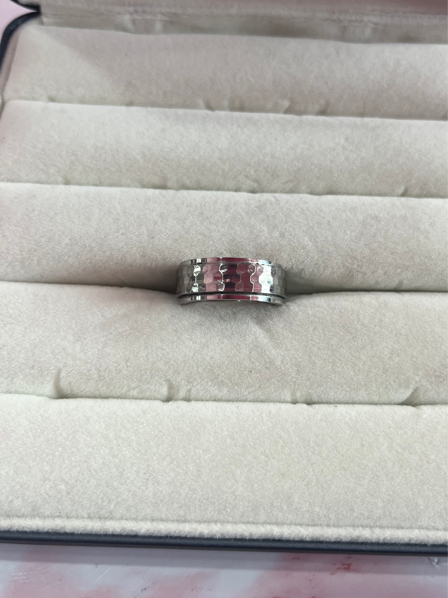 HONEYCOMB Spinner Ring - Silver