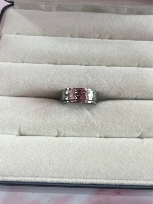 HONEYCOMB Spinner Ring - Silver