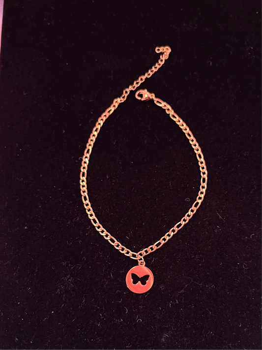 Casey Butterfly Anklet
