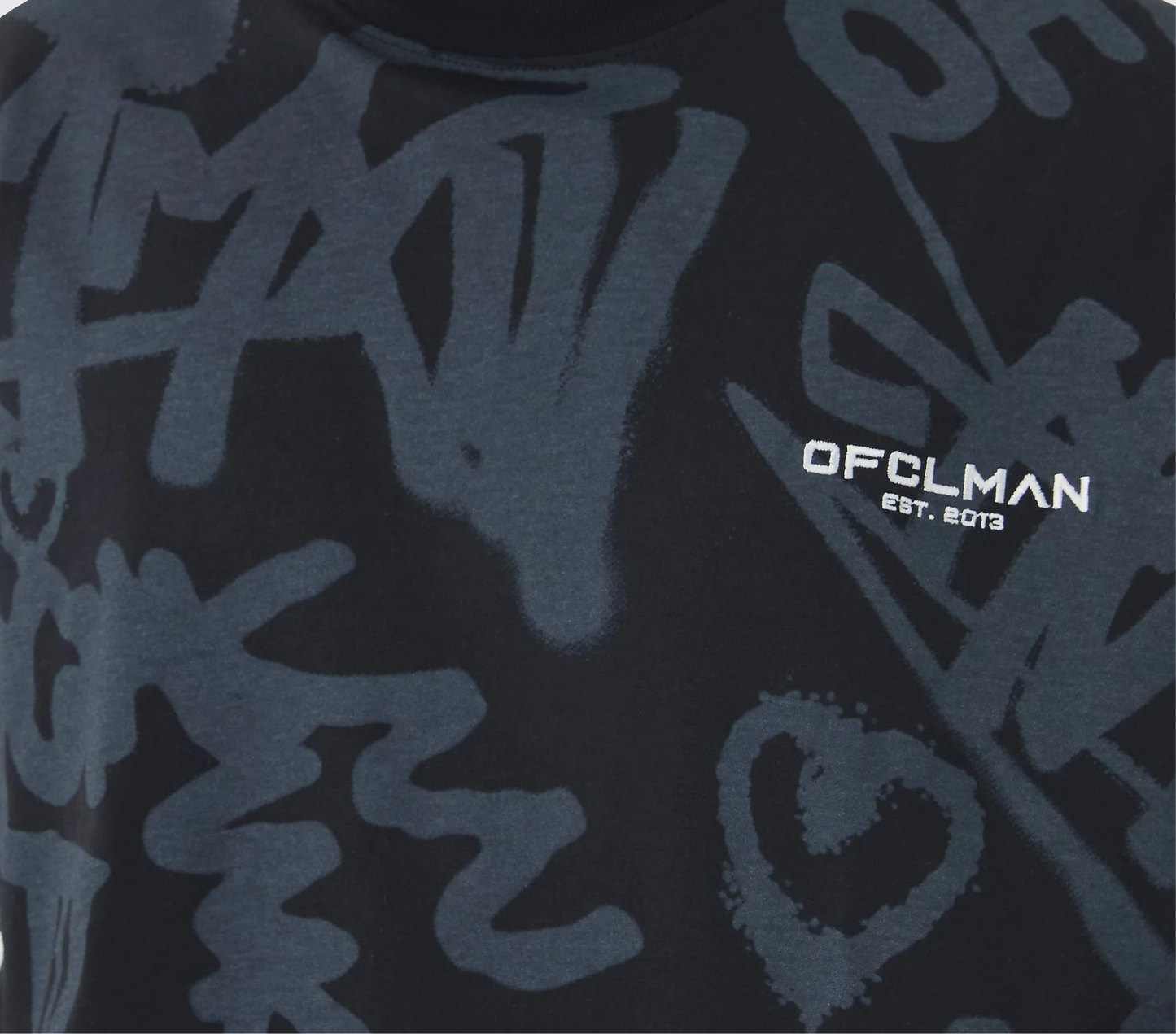Graffiti Oversized Tee- Black