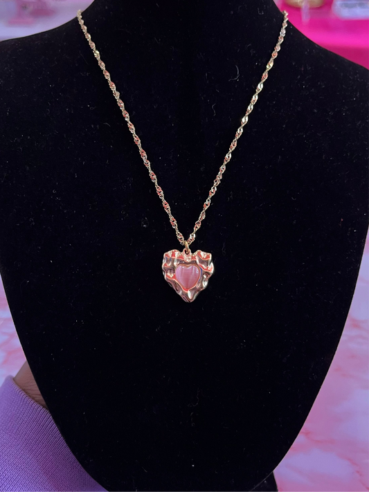 Peach Perf Necklace