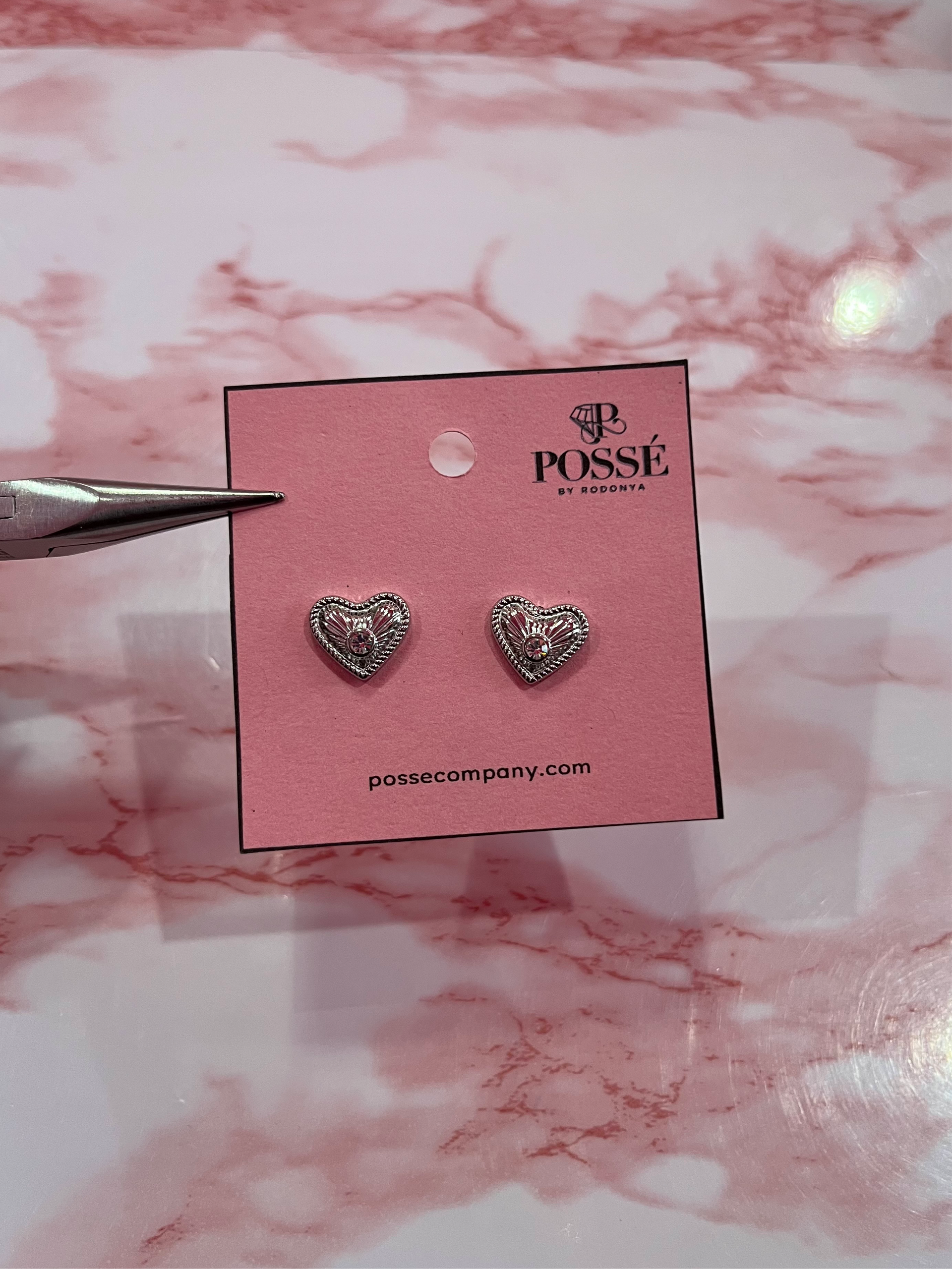 Lana Heart Studs