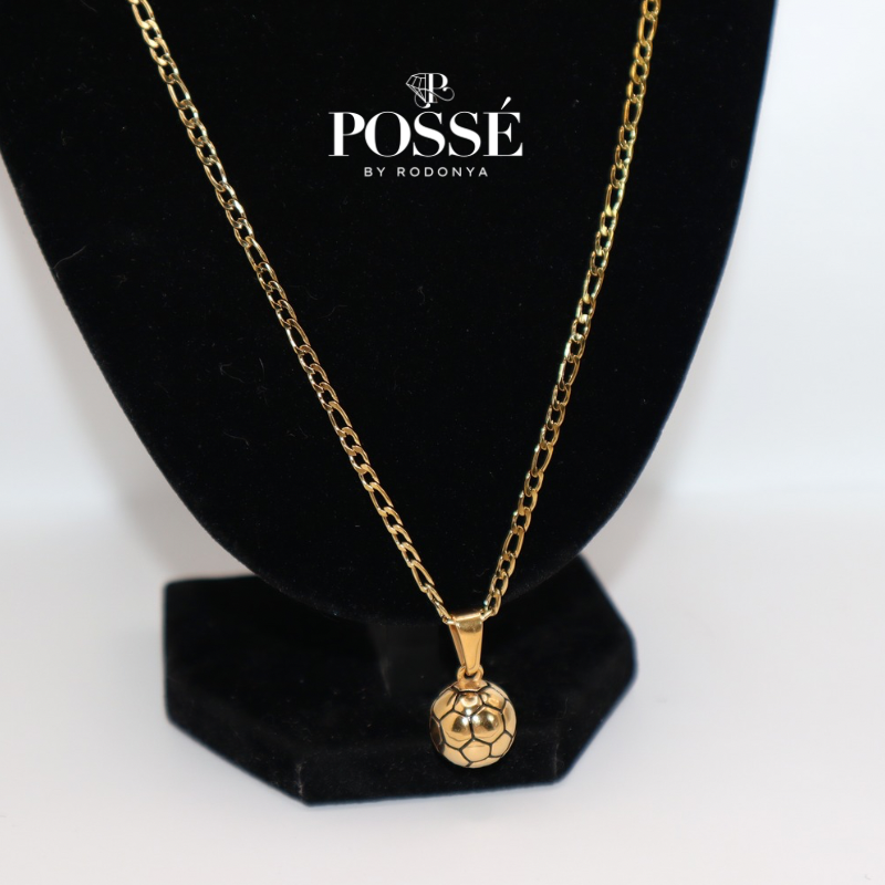 3D Football Pendant Necklace