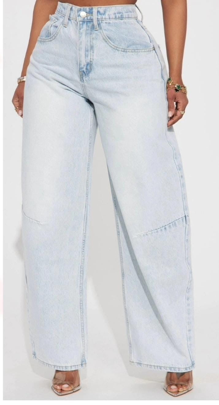 Wide Legged Denim Jeans