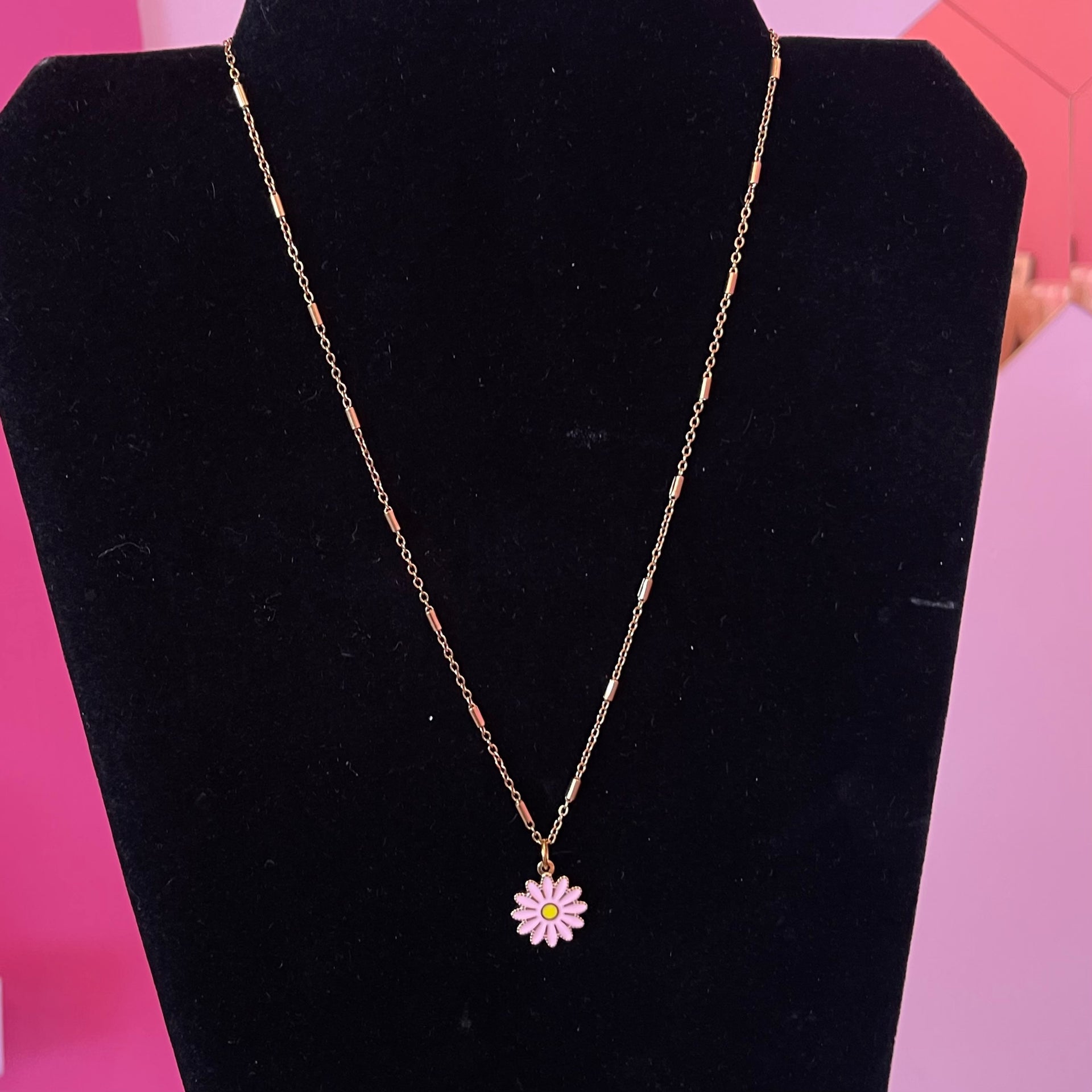 PINK FLOWER Necklace