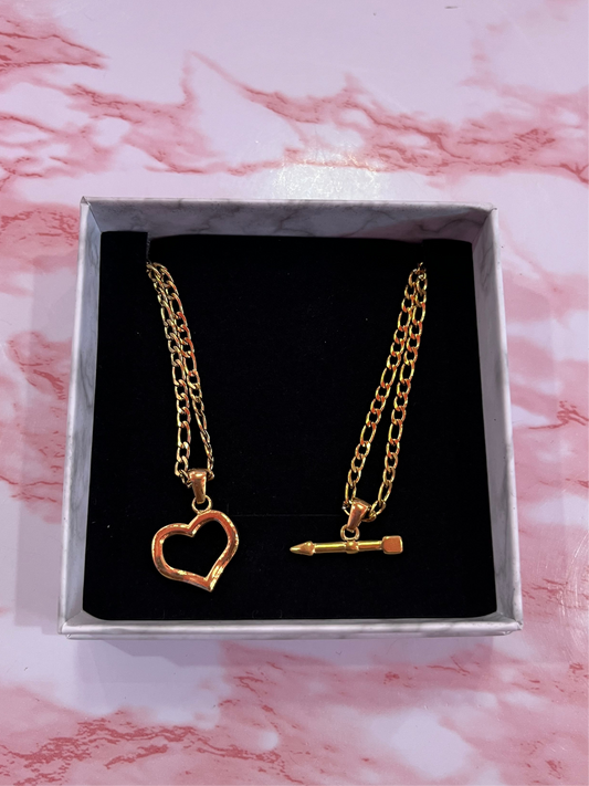 Heart and Arrow Set