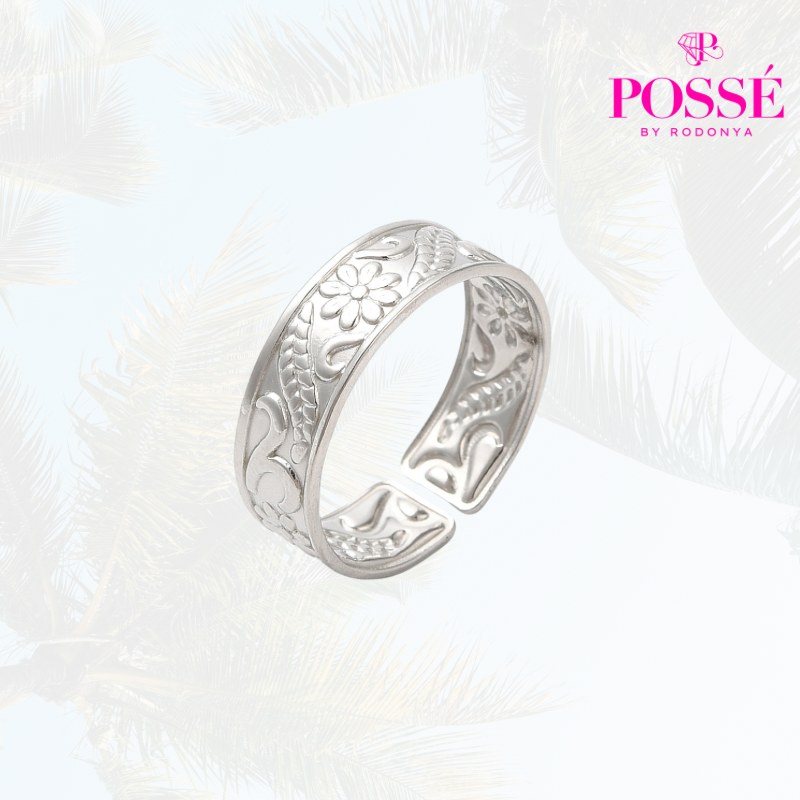 FLIRTY FLORA Cuff Ring