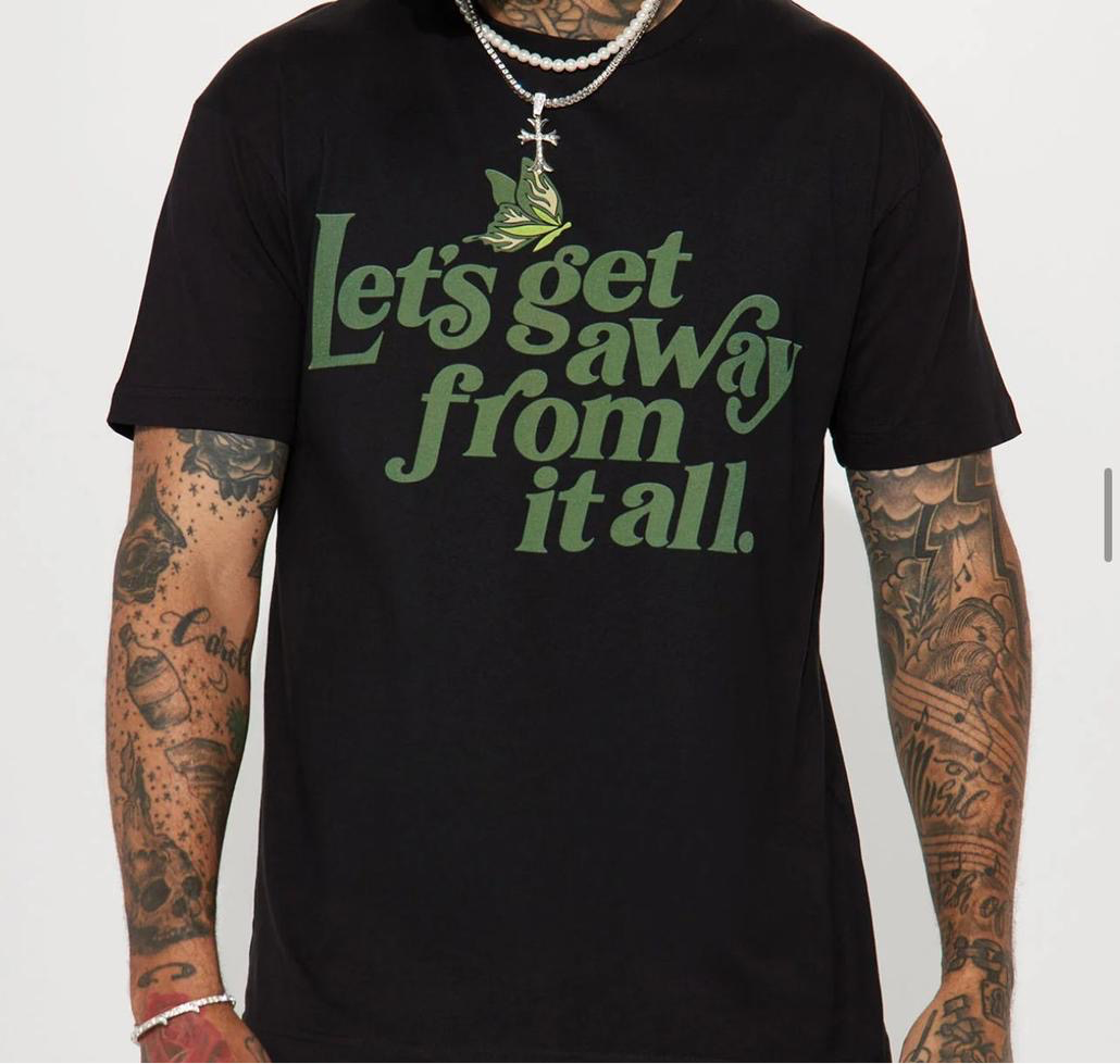 Let’s Get Away Tee - Black